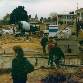Construction of the HG & W Steele Wing, 1972
