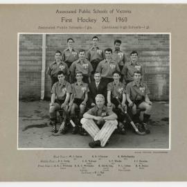 APS First hockey XI representative team, 1960