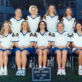Girls tennis team, 1994