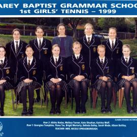 Girls' tennis team, 1999