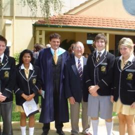 Gadsden House members with Lindsay Gadsden, 2005