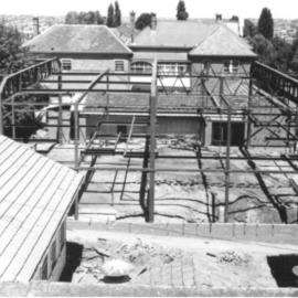 Construction of the Mellor Library, circa 1970