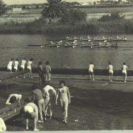 Rowing at Lake Nagambie, 1970s