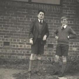 David Lord and friend, 1950s