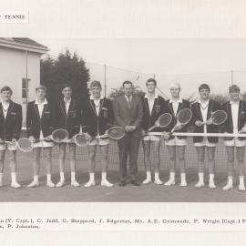 Tennis team, 1965