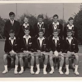 First tennis team, 1964