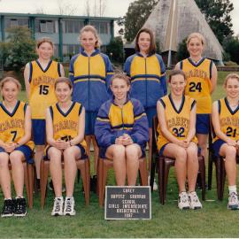 Girls' intermediate A basketball team, 1997