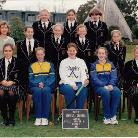 Girls' Junior A hockey team, 1997