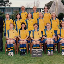 Girls' first hockey team, 1997