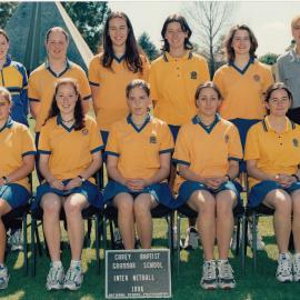 Inter netball team, 1996