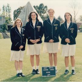 Girls' rowing team, 1996