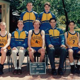 Boys' 1st basketball team, 1995