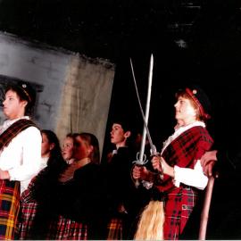 Scene from Senior School musical 'Brigadoon', 1995