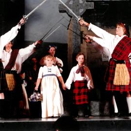 Scene from Senior School musical 'Brigadoon', 1995