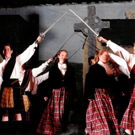 Scene from Senior School musical 'Brigadoon', 1995