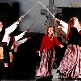 Scene from Senior School musical 'Brigadoon', 1995