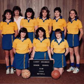 Netball team, 1983