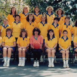 ESA girls' basketball team, 1986