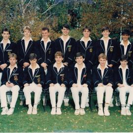 1st XI cricket team, 1986