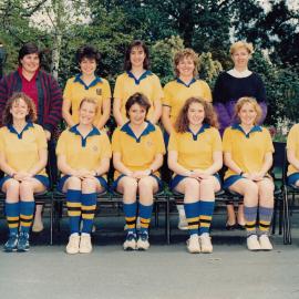 Senior A Girls' hockey team, 1986