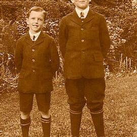 Frank Pascoe and brother Doug in Carey Uniform, 1930s