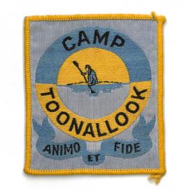 Camp Toonallook patch, circa 1976
