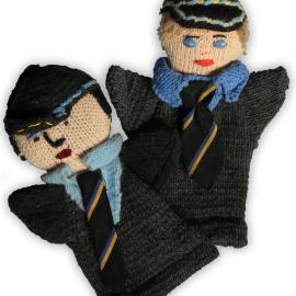 Carey hand puppet figures, 1960s