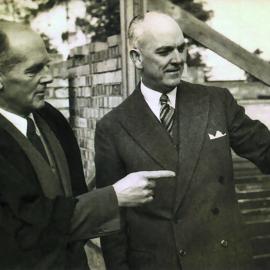 Mr. Hickman and Eric Dunshea, 1954