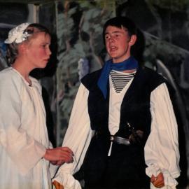 Scene from Senior School musical 'Pirates of Penzance', 1987