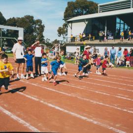 Junior School Donvale athletics at Bulleen, 1990s