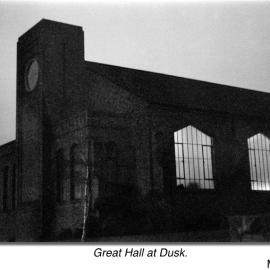 Memorial Great Hall at dusk, 1969