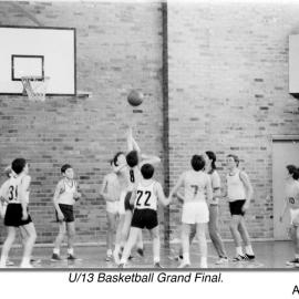 Under 13 basketball grand final, 1970