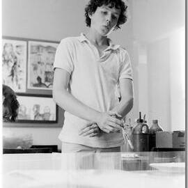Richard Kentwell in the Art Department, 1971
