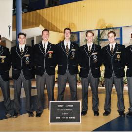 Boys' first VIII rowing team, 2000