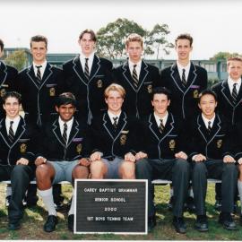 1st boys' tennis team, 2000