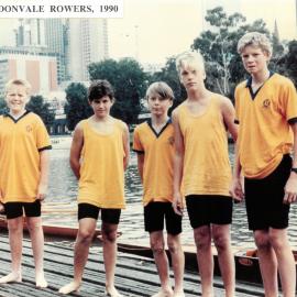 First Donvale rowers, 1990