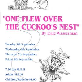 'One flew over the cuckoo's nest' promotional poster, 2000