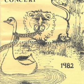Carey concert programme, 1982
