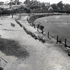 Sandell Oval prior to enlargement, 1954