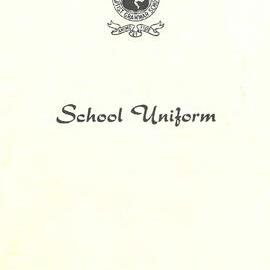 School uniform list, 1950s