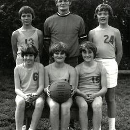 Junior boys basketball team, circa 1977