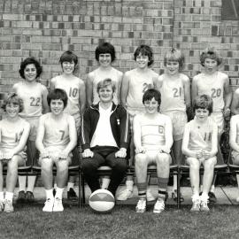 Under 13 'A' and 'B' basketball teams, 1976
