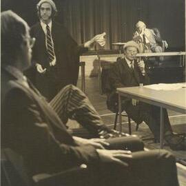 Scene from the school play 'Genesis', 1972