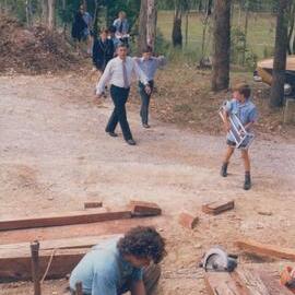 Construction works at Donvale campus, circa 1990