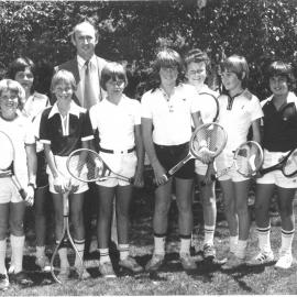 Under 13 tennis team, 1979