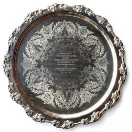 Silver tray, 1972
