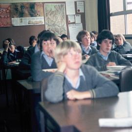 Year 8 classroom, 1982