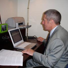 Principal Phil De Young at work, 2005