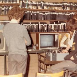 Film making students, 1975