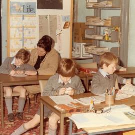Junior School classroom, 1975 